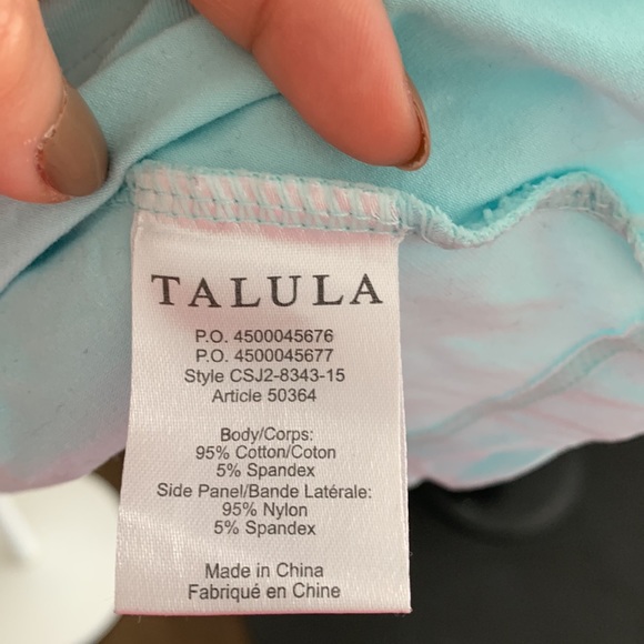 Aritzia Talula Kanda light teal fit and flare mini dress size XS - Picture 5 of 5